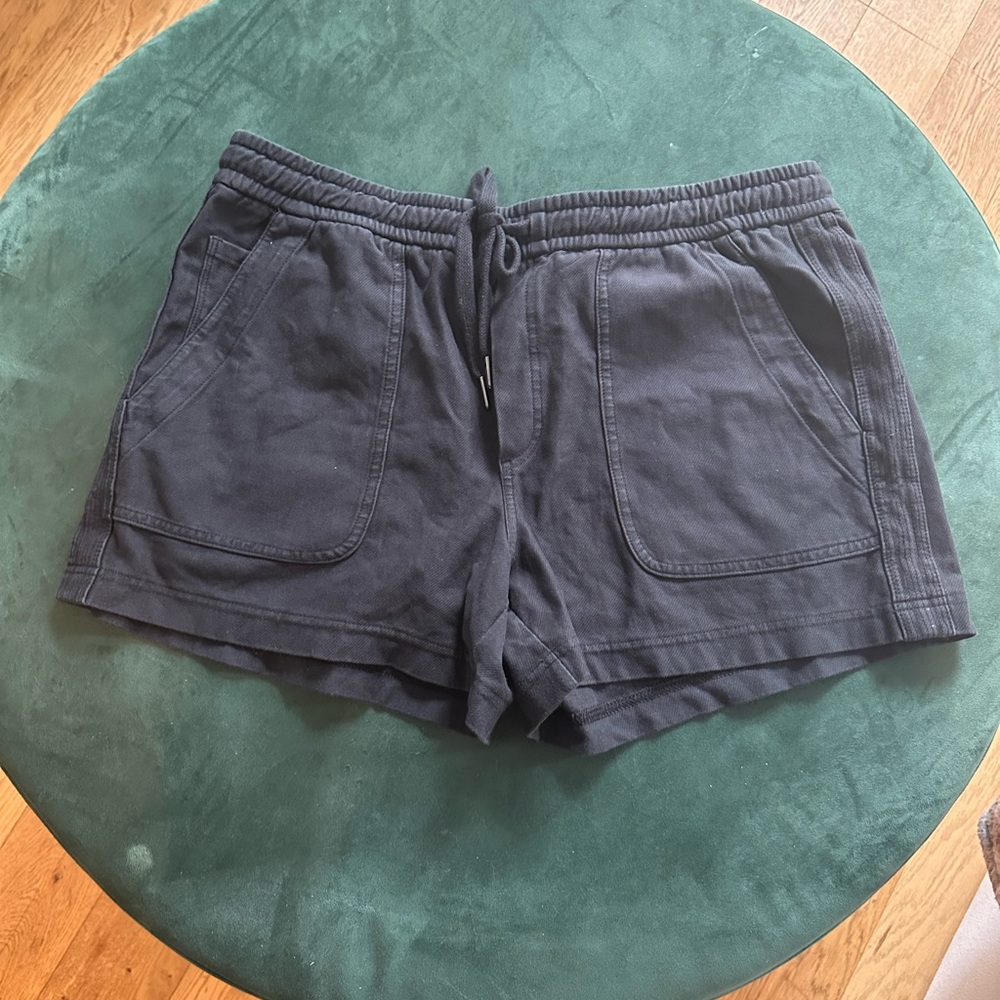 Athleta Black Drawstring Athletic Shorts